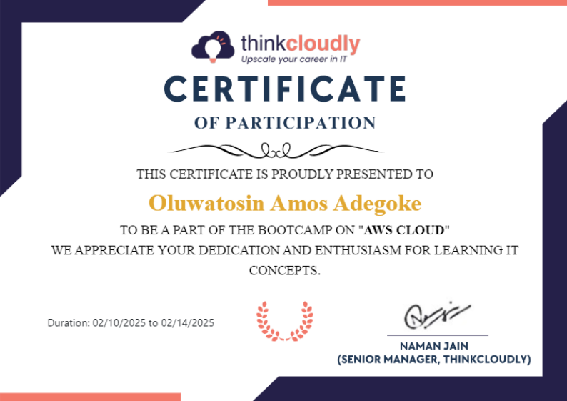AWS Cloud Certificate